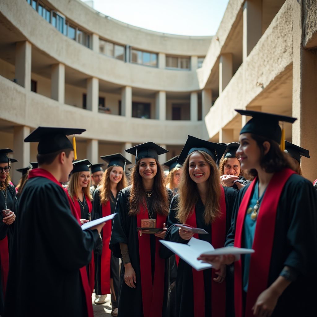 Ceremonia de graduación de estudiantes